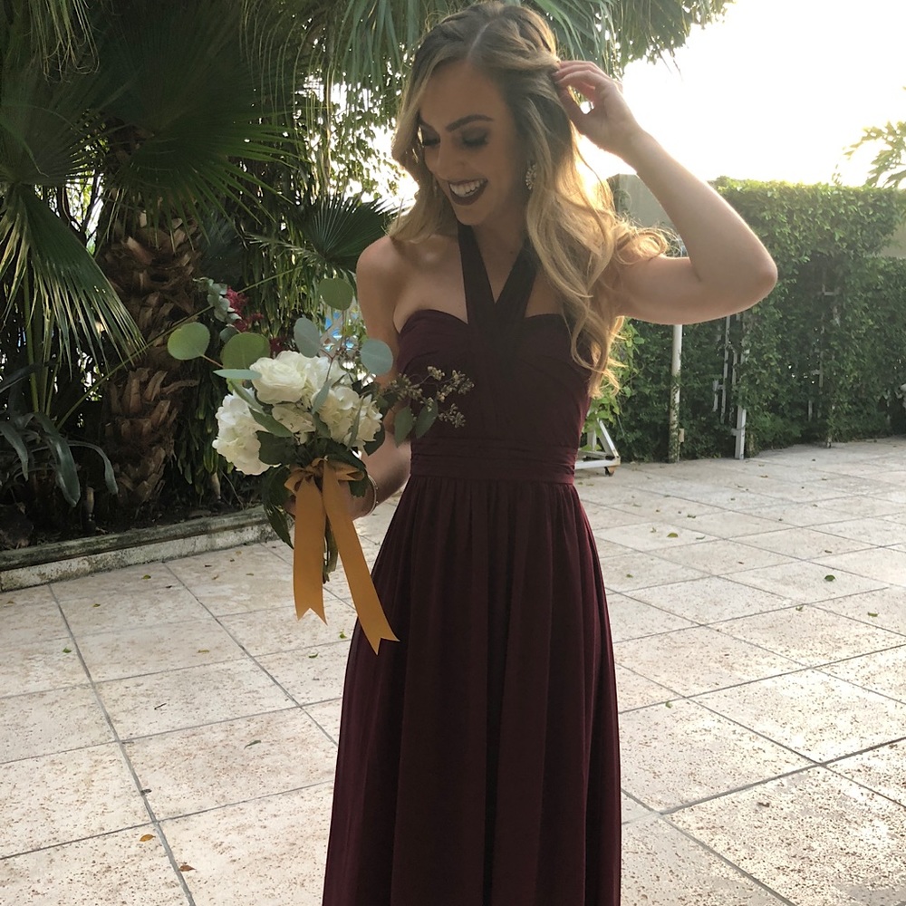 Camille La Vie Maroon Dress